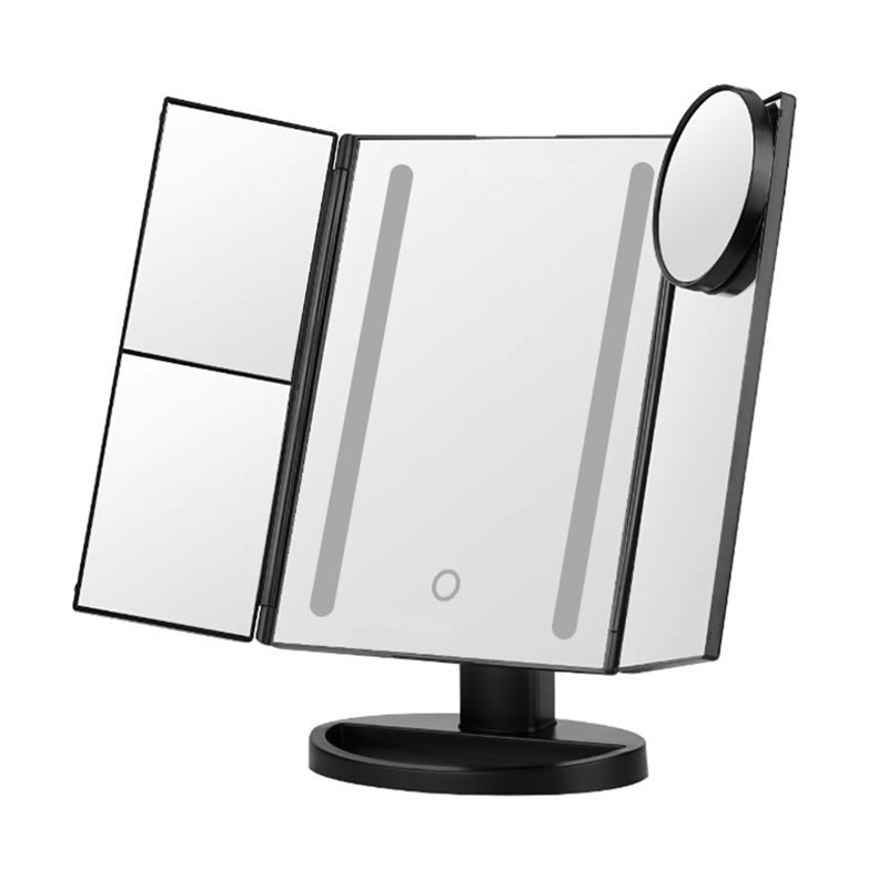 Don't use a tri-fold LED vanity mirror? I regret not having it earlier!